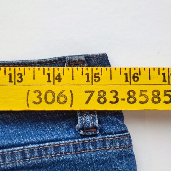 Jones New York Lexington jeans women's size 12 denim blue straight high rise - Picture 12 of 16